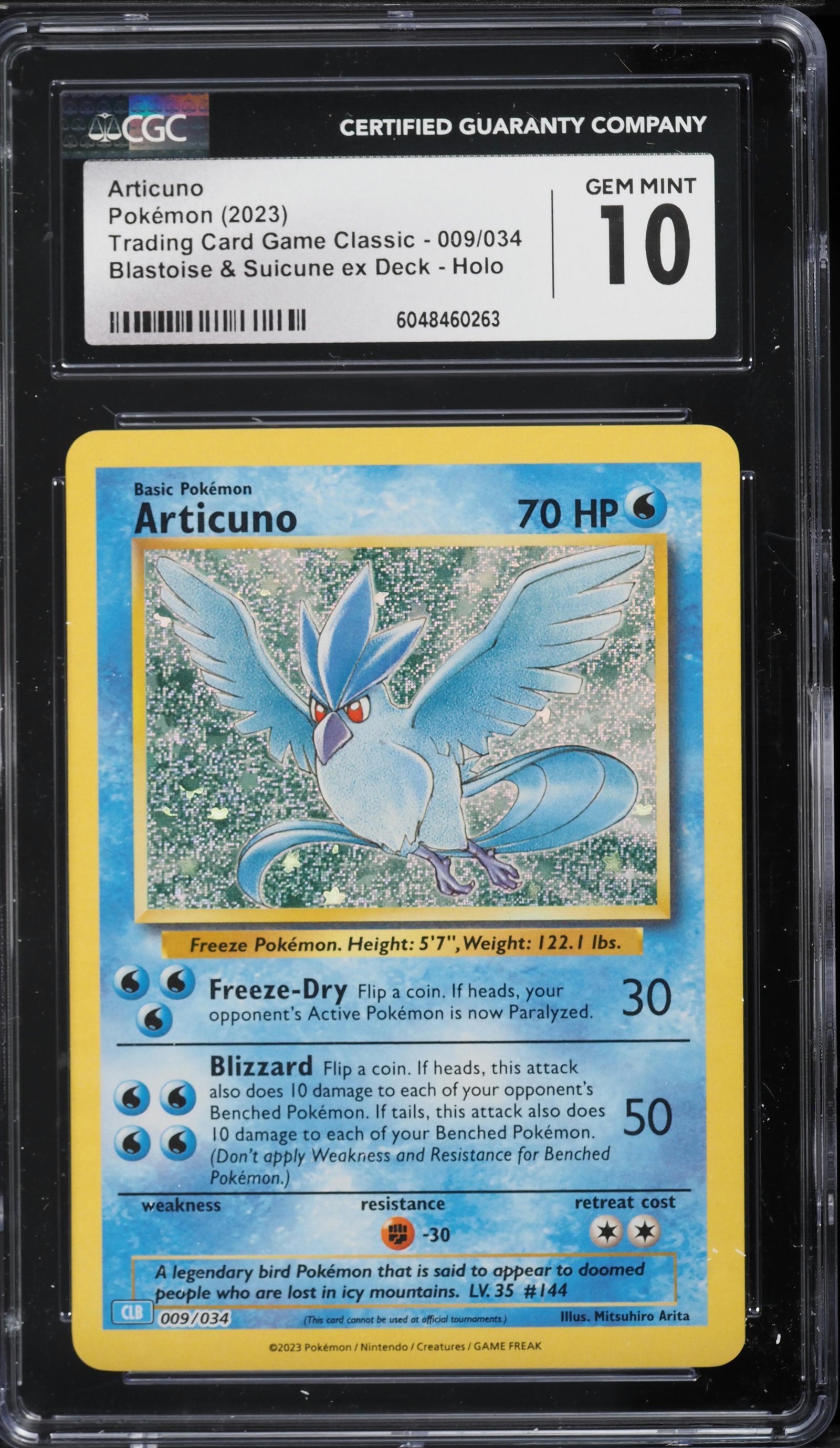 2023 #009 Articuno CGC 10 Tradin
